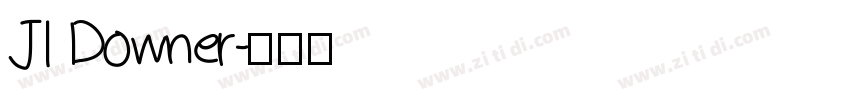 JI Downer字体转换